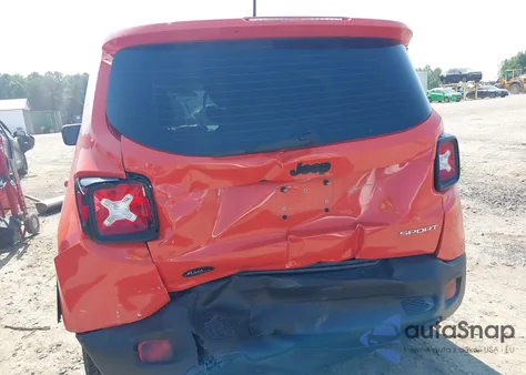 2016 Jeep Renegade Sport from USA, damaged, VIN ZACCJAAT8GPD52191